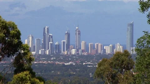 City skyline 库存影片 1055215