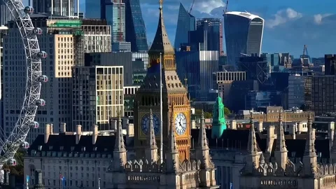 City skyline	 Stock Footage 252435431