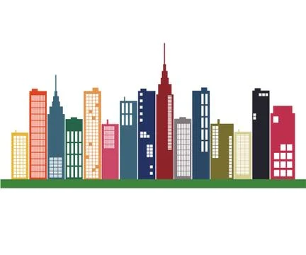 City Skyline Stock Illustration