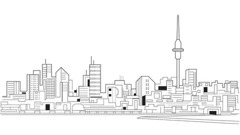 City Skyline Stock Illustration