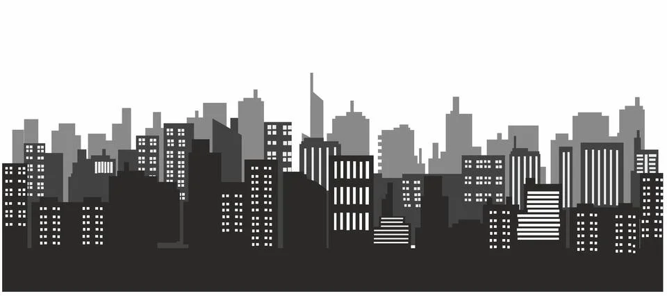 City skyline  스톡 일러스트
