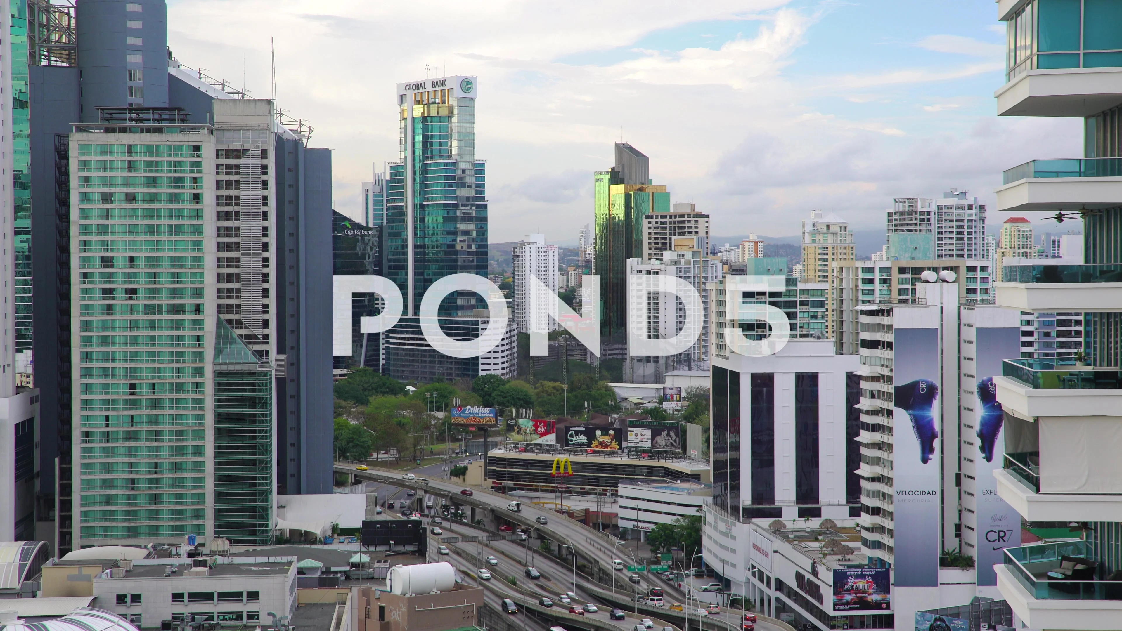 City Skyline Panama City Panama Central America Hi Res 68215781