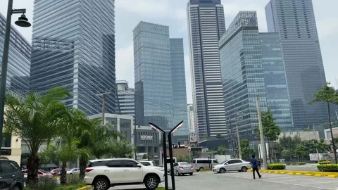 CITY SKYLINE IN THE PHILIPPINES 2 Stock Footage 160840941
