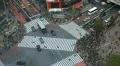 City Skyline Shopping Store Sunny Day Tokio Icon Landmark Shibuya Crossing Tokyo HD Footage