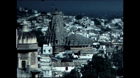 City Skyline with Temples Stock Footage 277976284