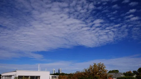City skyline time lapse clouds passing - Perth, Australia Stock Footage 108018760