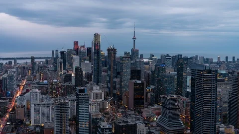 City Skyline Traffic Stock Footage 90866616