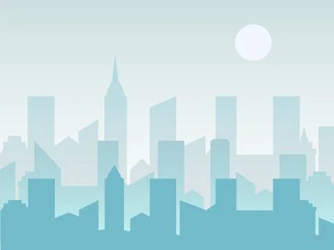 City skyline vector illustration Stock Illustration