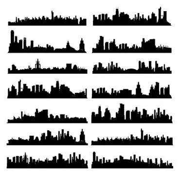 City Skylines Stock Illustration