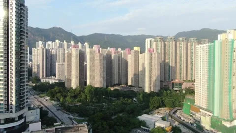 City Skyscraper Drone Video Stock Footage 324768468