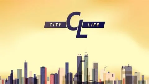 City Skyscraper Stock Illustration