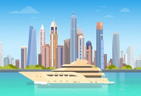 City Skyscraper View Cityscape Background Skyline with Copy Space Ilustración de archivo