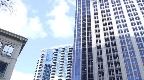 City Skyscrapers Charlotte Video stock 59198976