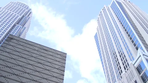 City Skyscrapers Charlotte Video stock 59198977