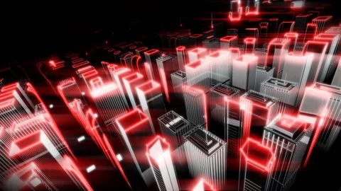 City Slicer Looping Animation Stock Footage 73412502