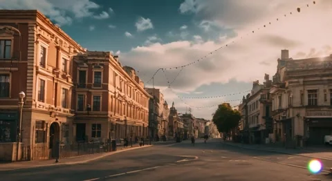 City slowmotion Video stock 258096543