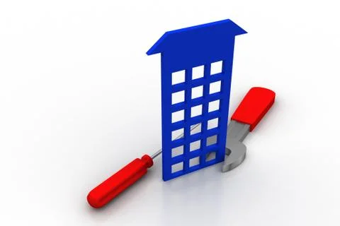 City space construction concept Free Stock Illustration