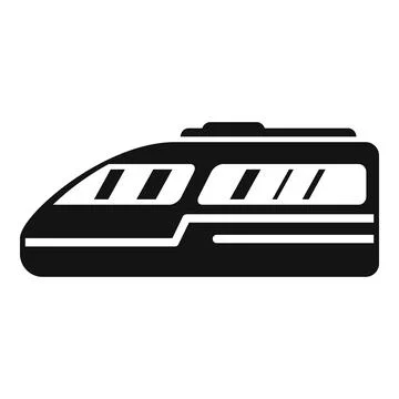 City speed train icon simple vector. Express transport Stock Illustration