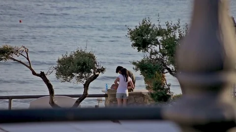 City Sperlonga italy Stock Footage 74905034