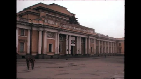 City Square with Columns Video stock 278399394