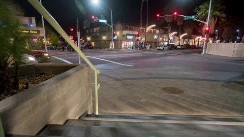 City Square at night, Timelapse Stock Footage 84335824