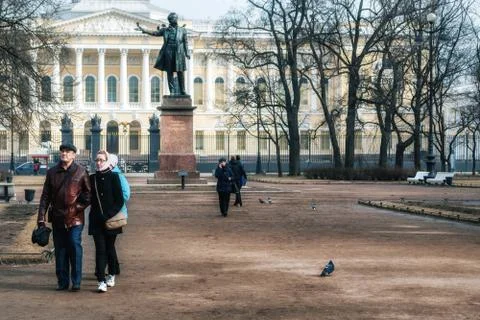 In the city square. Stock Photos
