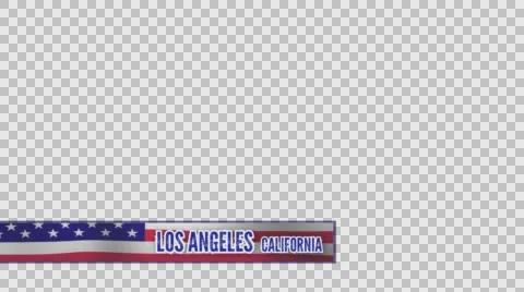 City &amp; State title bar - Los Angeles California Stock Footage 63390813