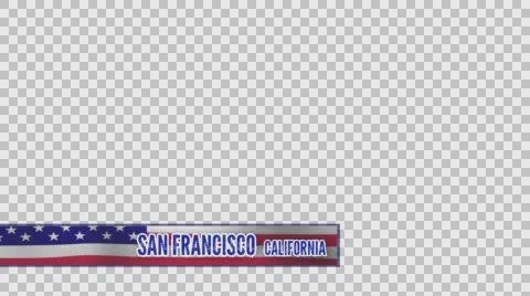 City &amp; State title bar - San Francisco California Stock Footage 63390847
