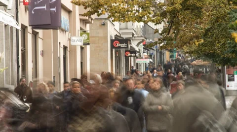 City Street crowd Stock Footage 33837061