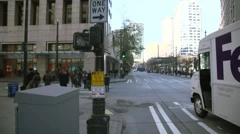 City Street Stock Footage 10717786