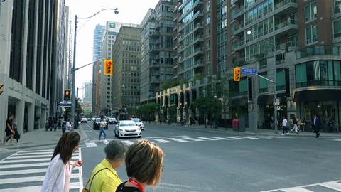 City street intersection Stock Footage 119221117