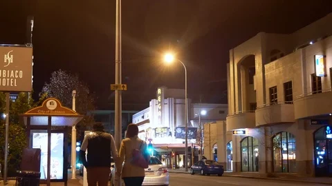 City street at night - Intersection Vídeo Stock 91622937