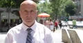 City Street Outdoor Office Salesman Sidewalk Waiting Financial Business Meeting 4k or 4k+ Resolution