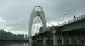 City Street View of Guangzhou Skyline and Liede Bridge Landmarks Tianhe District HD Footage