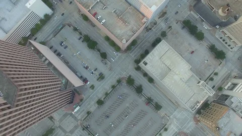 City streets from above Stock Footage 90790182