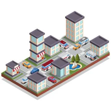 City streets. Stock Illustration