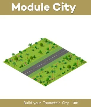 City streets intersection Stock Illustration