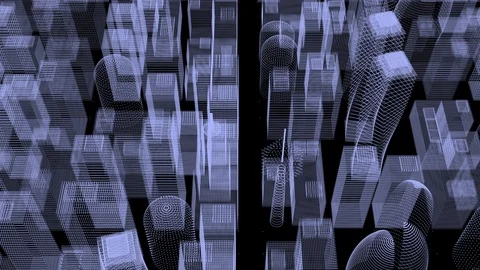 City structure. Video stock 93046845