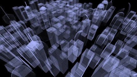 City structure. Video stock 93048924