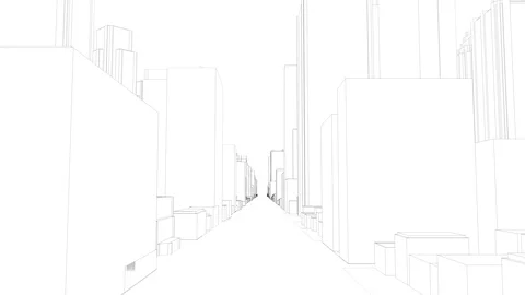 City structure. Video stock 96750080