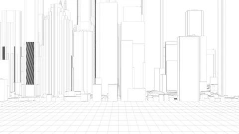 City structure. Video stock 96750576