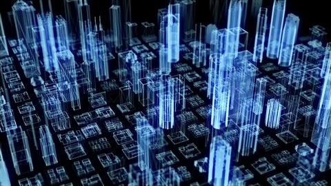 City structure. Video stock 96761459