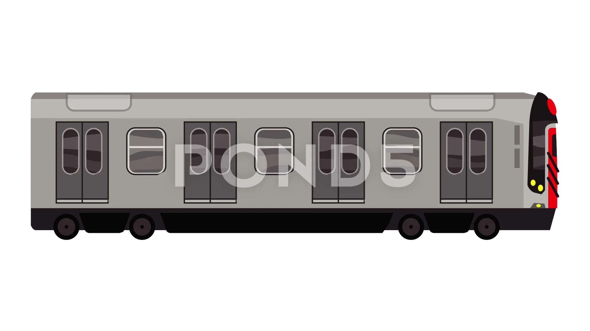 City subway train icon animation | Stock Video | Pond5