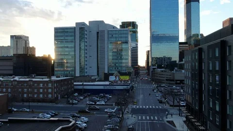 City Sunflare Video stock 111832458