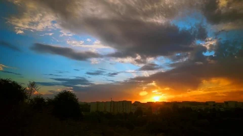 City sunrise Video stock 76489774