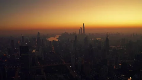 City sunrise Stock Footage 146254992