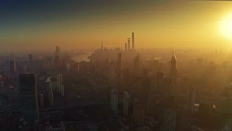 City sunrise Stock Footage 146255141