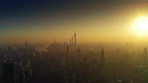 City sunrise Stock Footage 146255149