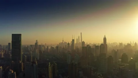 City sunrise Stock Footage 146255196
