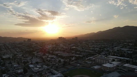City Sunset | 4K drone Stock Footage 136711212